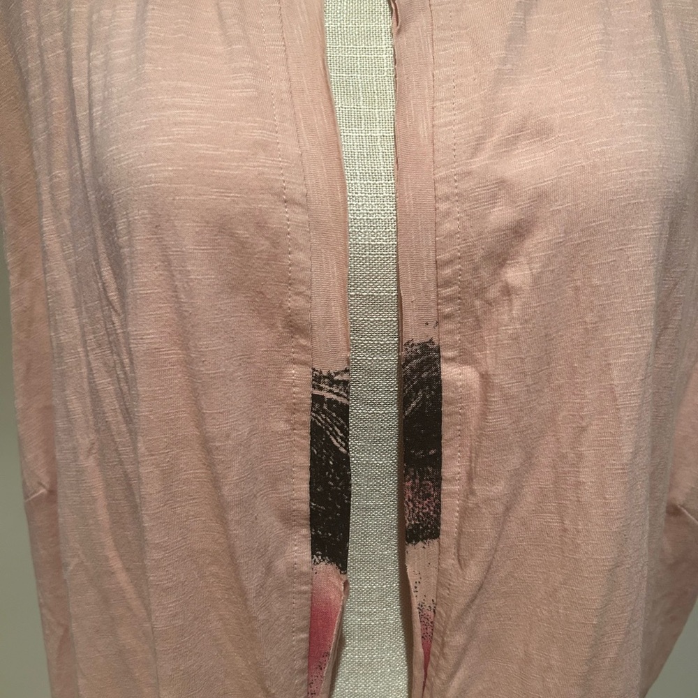 Paper Lace  Just Bloom Lady Face  kimono / duster./ vest NWOT. One size. OS. - Picture 6 of 11